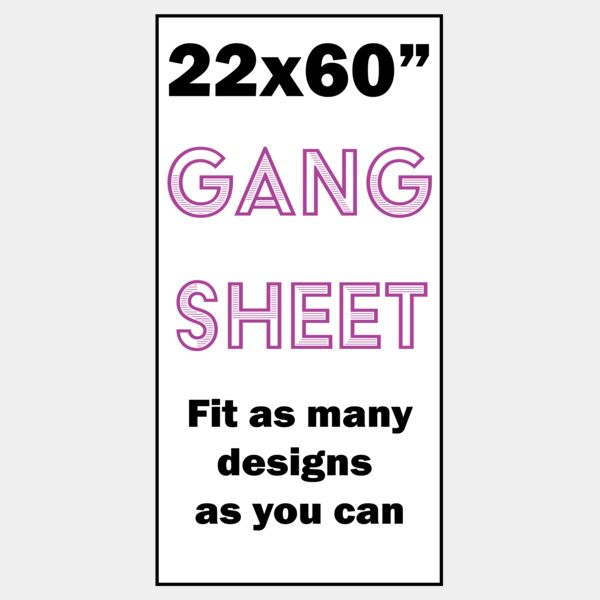 Full Color DTF Gang Sheet 22x60" Thumbnail