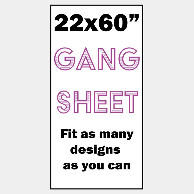 Full Color DTF Gang Sheet 22x60" Thumbnail