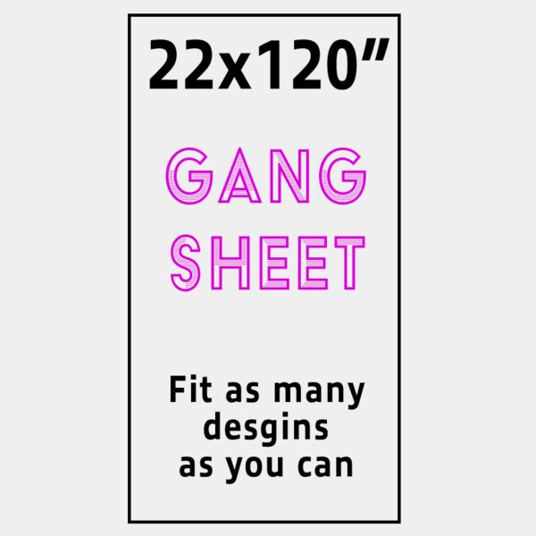 Full Color DTF Gang Sheet 22x120" Thumbnail