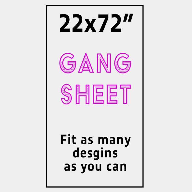Full Color DTF Gang Sheet 22x72" Thumbnail