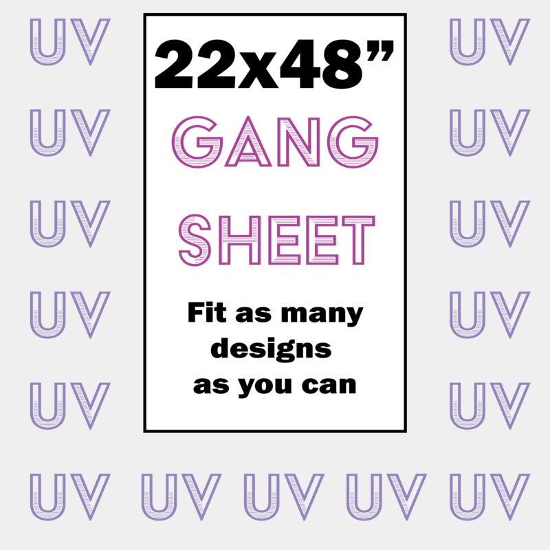 UV DTF Gang Sheet 22x48" Thumbnail