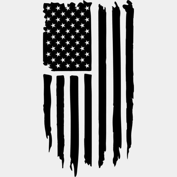 Vertical US Flag Distressed  Thumbnail