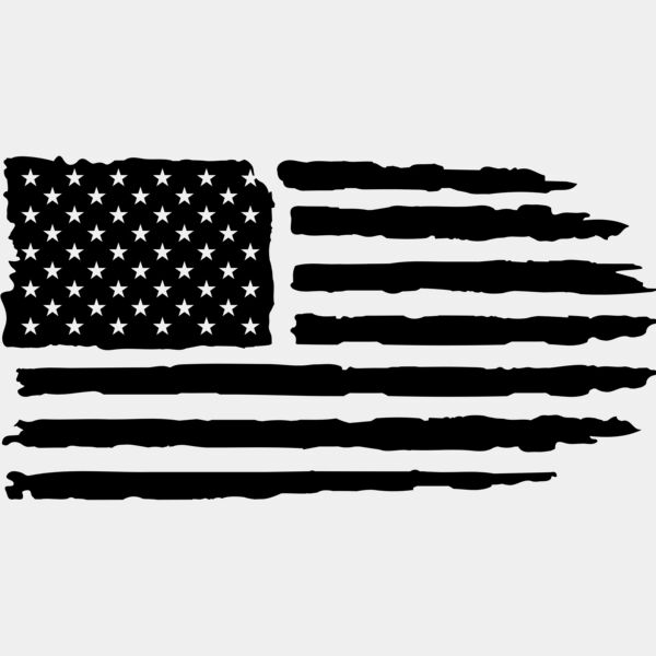 Horizontal US Flag Distressed Thumbnail