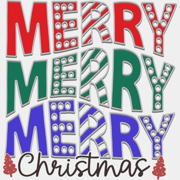 Merry Christmas Cute Retro T shirt  1  Thumbnail