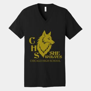 Bella Canvas Unisex Jersey Short Sleeve V Neck Tee Thumbnail