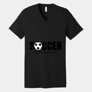 Bella Canvas Unisex Jersey Short Sleeve V Neck Tee Thumbnail