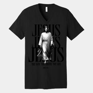 Bella Canvas Unisex Jersey Short Sleeve V Neck Tee Thumbnail