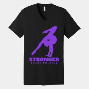 Bella Canvas Unisex Jersey Short Sleeve V Neck Tee Thumbnail