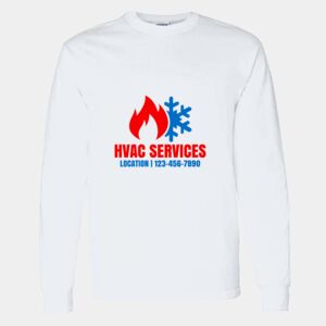 Heavy Cotton 100% Cotton Long Sleeve T Shirt Thumbnail
