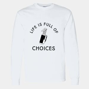 Heavy Cotton 100% Cotton Long Sleeve T Shirt Thumbnail