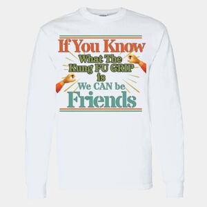 Heavy Cotton 100% Cotton Long Sleeve T Shirt Thumbnail